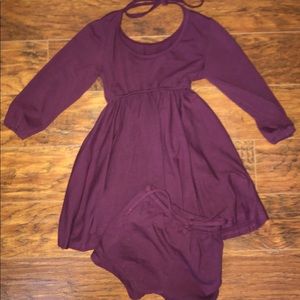 💗SOLD💗Boutique Maroon Dress and Bloomers Size 4T